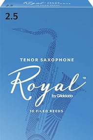 Rico Royal Tenor Saxophone Reeds #2.5 Box of 10 Reeds